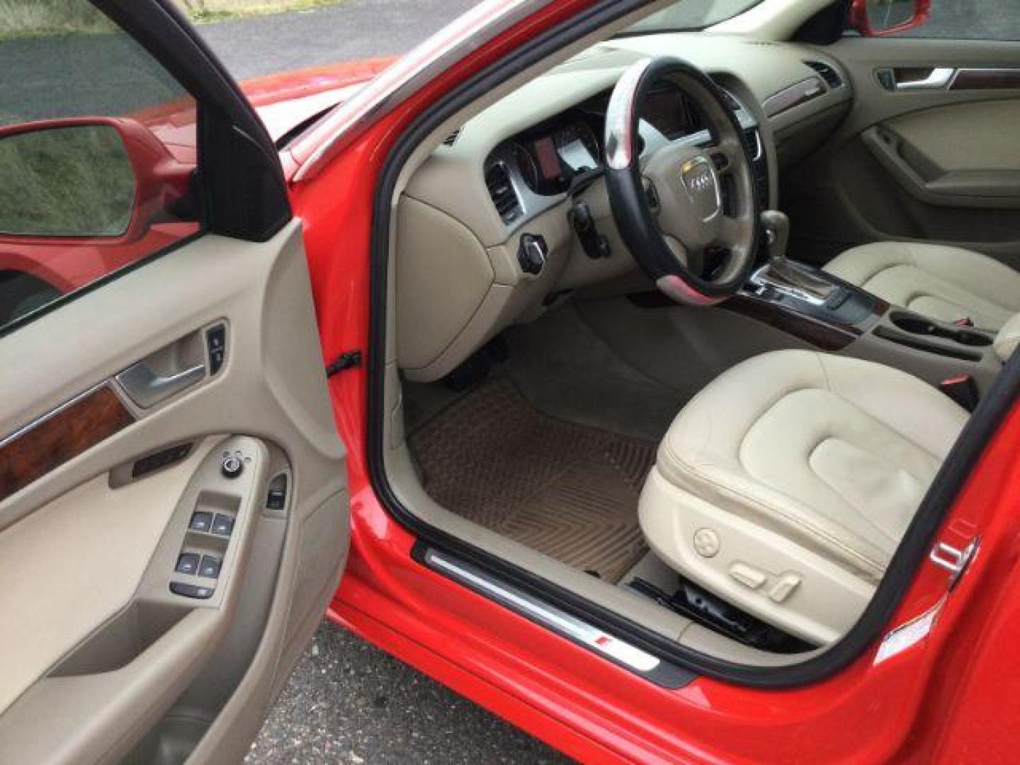 2012 Brilliant Red /Cardamom Beige Leather Interior Audi A4 2.0T Sedan quattro Tiptronic (WAUFFAFL5CN) with an 2.0L L4 DOHC 16V TURBO engine, 6-Speed Automatic transmission, located at 1801 Main Street, Lewiston, 83501, (208) 743-9371, 46.417065, -117.004799 - Photo#4