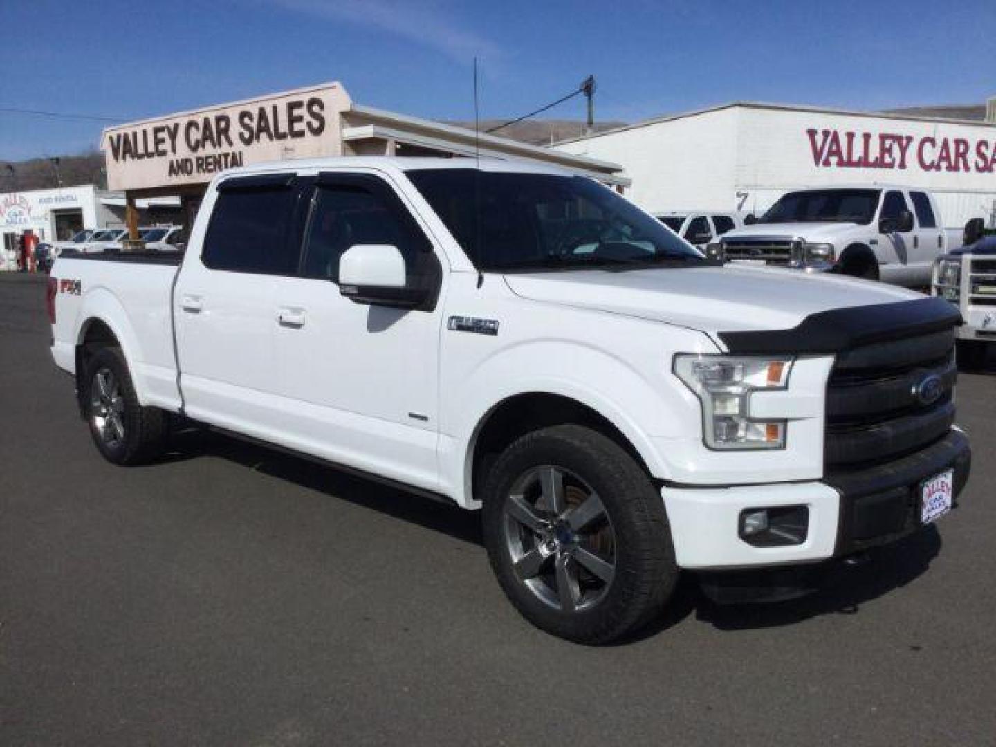 2015 Oxford White /black leather Ford F-150 Lariat SuperCrew 6.5-ft. Bed 4WD (1FTFW1EG7FF) with an 3.5 V6 engine, 6-Speed Automatic transmission, located at 1801 Main Street, Lewiston, 83501, (208) 743-9371, 46.417065, -117.004799 - Photo#9