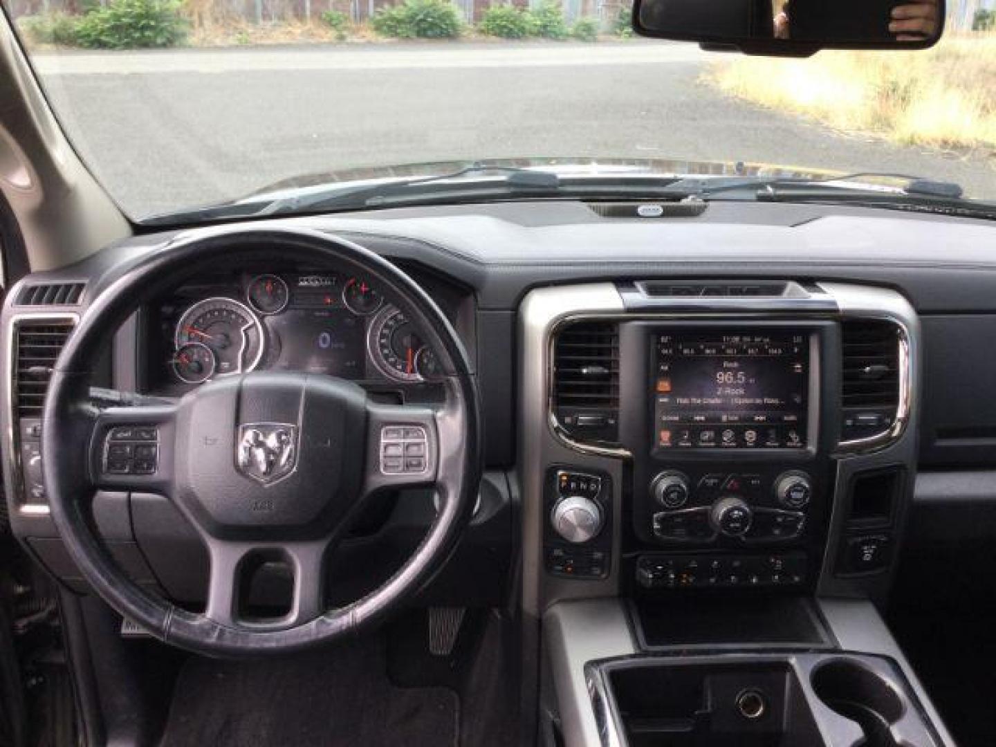 2014 Black Clearcoat /Black RAM 1500 Sport Crew Cab SWB 4WD (1C6RR7MT4ES) with an 5.7L V8 OHV 16V engine, 8-Speed Automatic transmission, located at 1801 Main Street, Lewiston, 83501, (208) 743-9371, 46.417065, -117.004799 - Photo#6