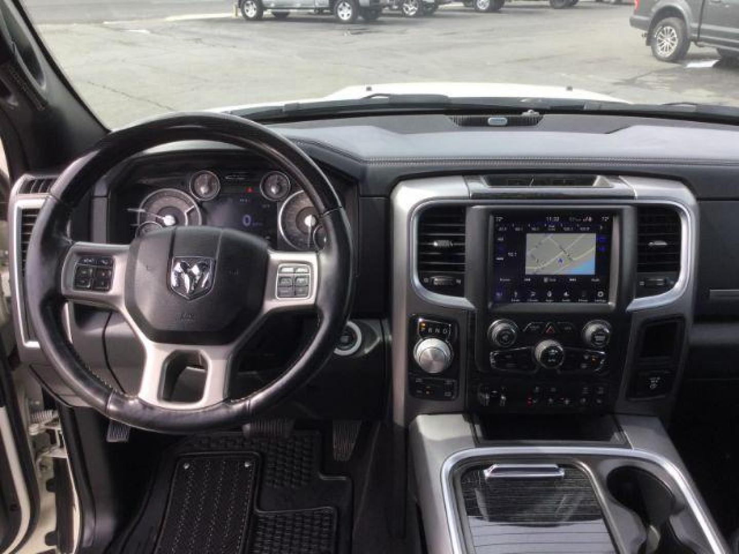 2018 Pearl White Clearcoat /BLACK LEATHER RAM 1500 Limited Crew Cab LWB 4WD (1C6RR7WT1JS) with an 5.7L V8 OHV 16V engine, 8-Speed Automatic transmission, located at 1801 Main Street, Lewiston, 83501, (208) 743-9371, 46.417065, -117.004799 - Photo#23