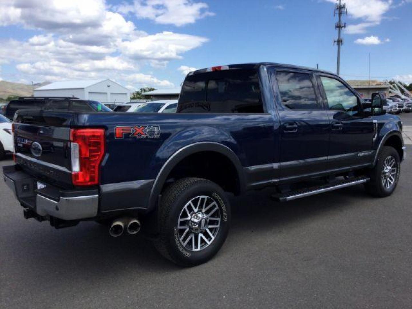 2018 Blue Jeans Metallic/Magnetic Metallic /Black, leather Ford F-350 SD Lariat Crew Cab 4WD (1FT8W3BT0JE) with an 6.7L V8 OHV 16V DIESEL engine, 6-Speed Automatic transmission, located at 1801 Main Street, Lewiston, 83501, (208) 743-9371, 46.417065, -117.004799 - Photo#15