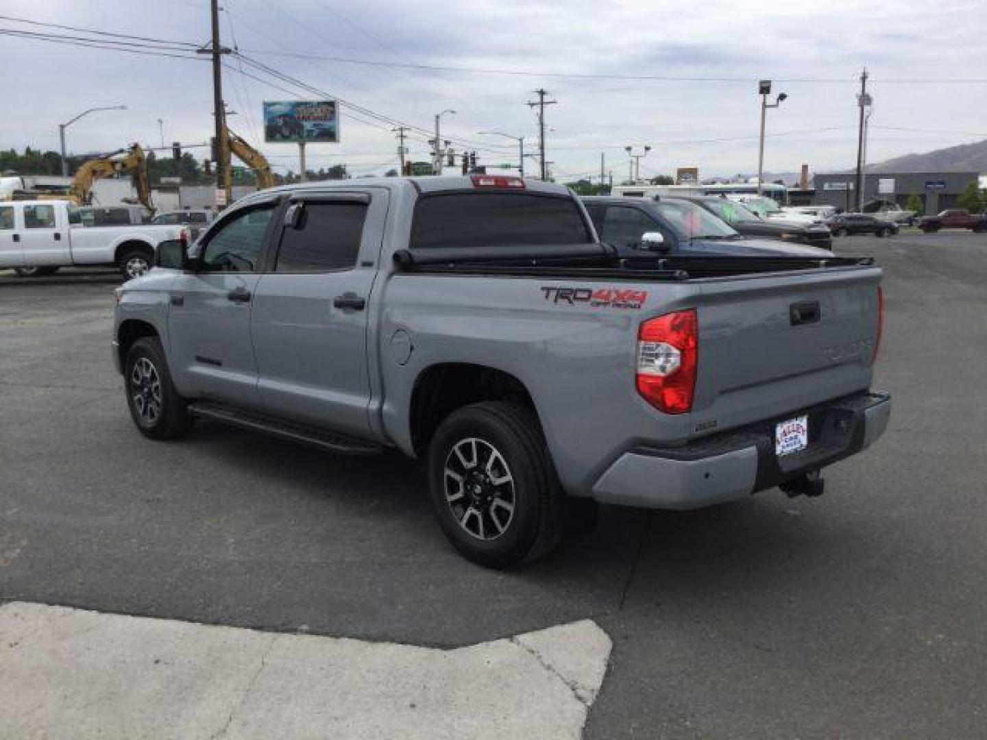 2020 Cement /Black, leather Toyota Tundra SR5 5.7L V8 CrewMax 4WD (5TFDY5F17LX) with an 5.7L V8 DOHC 32V engine, 6-Speed Automatic transmission, located at 1801 Main Street, Lewiston, 83501, (208) 743-9371, 46.417065, -117.004799 - Photo#2