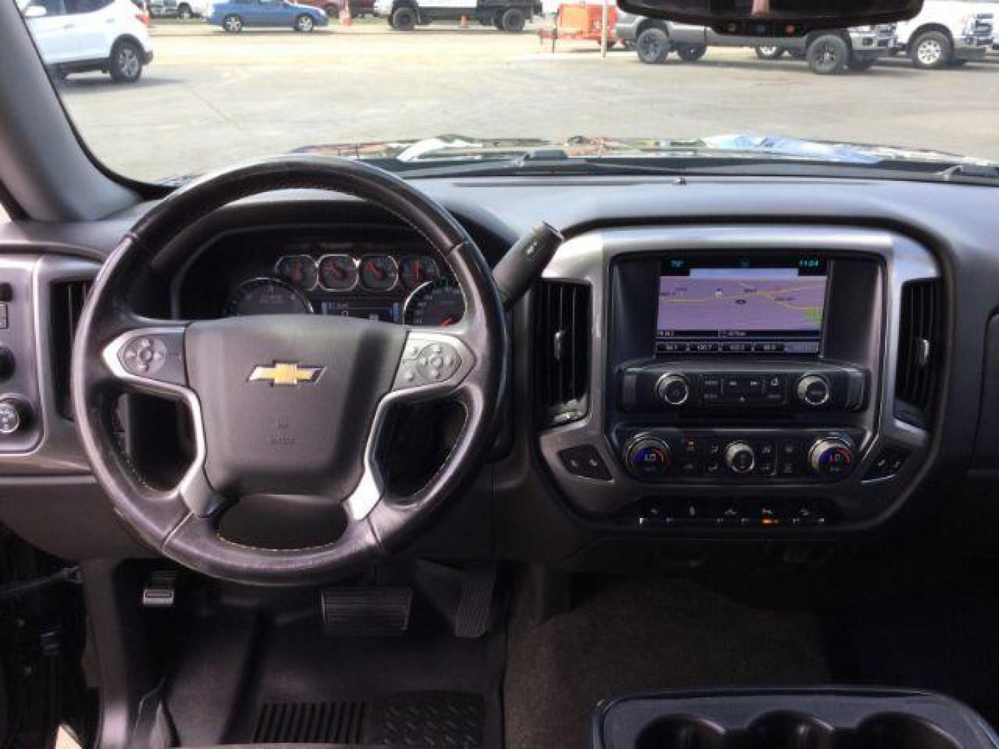 2018 Black /Jet Black, leather Chevrolet Silverado 1500 LT Crew Cab Long Box 4WD (1GCUKREC9JF) with an 5.3L V8 OHV 16V engine, 6-Speed Automatic transmission, located at 1801 Main Street, Lewiston, 83501, (208) 743-9371, 46.417065, -117.004799 - Photo#10