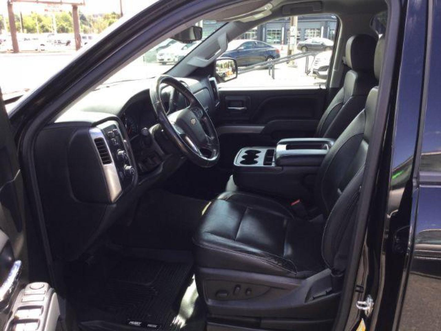 2018 Black /Jet Black, leather Chevrolet Silverado 1500 LT Crew Cab Long Box 4WD (1GCUKREC9JF) with an 5.3L V8 OHV 16V engine, 6-Speed Automatic transmission, located at 1801 Main Street, Lewiston, 83501, (208) 743-9371, 46.417065, -117.004799 - Photo#3