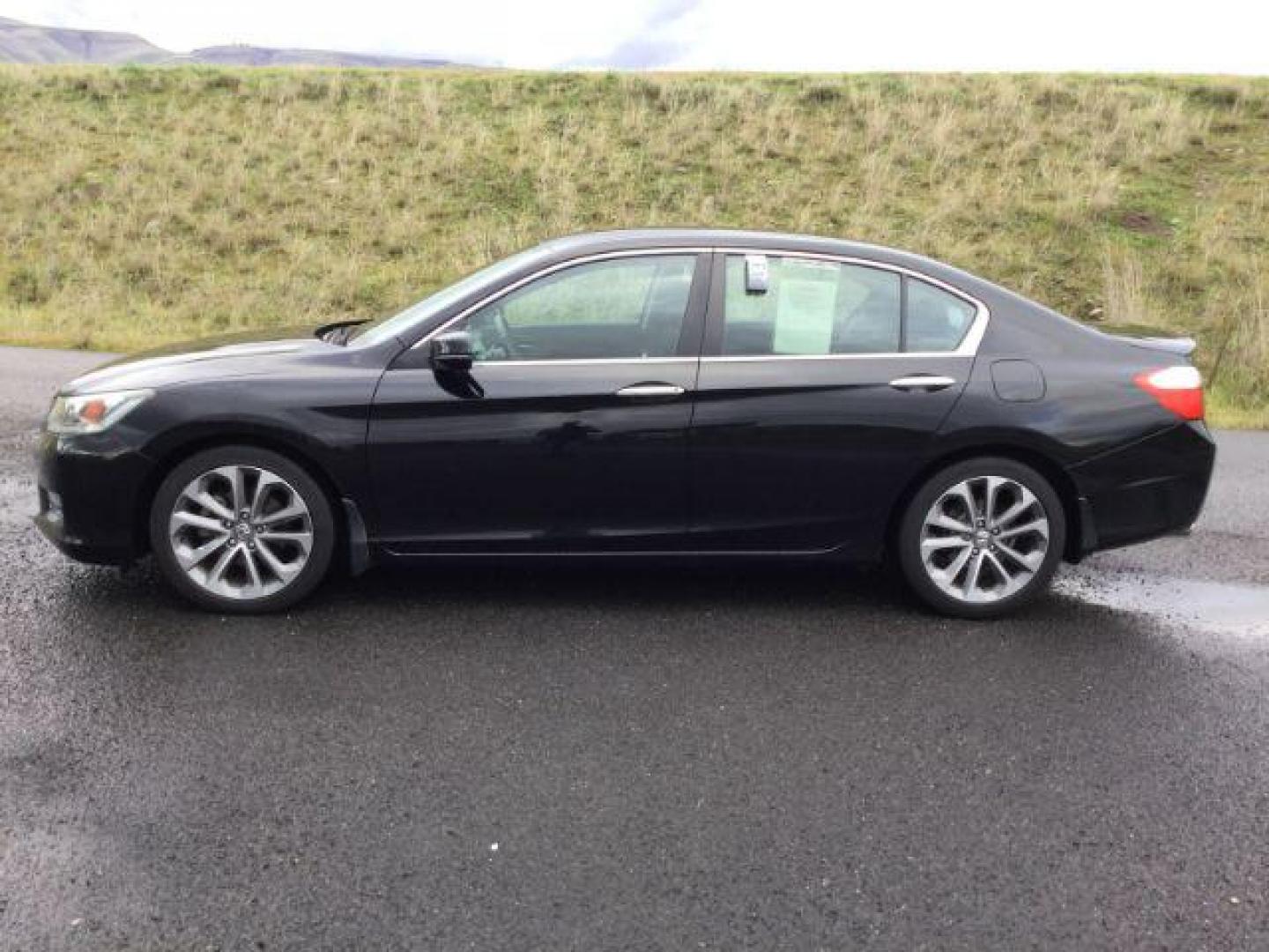 2013 Crystal Black Pearl /Black Cloth Interior Honda Accord Sport Sedan CVT (1HGCR2F53DA) with an 2.4L L4 DOHC 16V engine, Continuously Variable Transmission transmission, located at 1801 Main Street, Lewiston, 83501, (208) 743-9371, 46.417065, -117.004799 - Photo#1