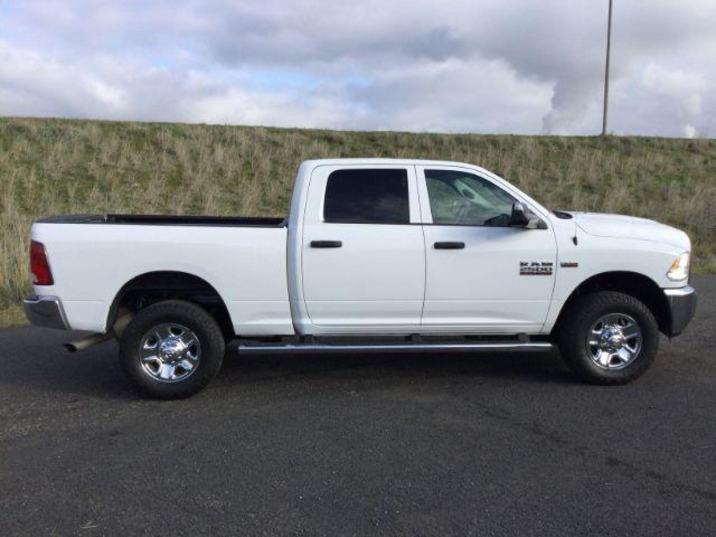 2017 Bright White Clear Coat /Black/Diesel Gray, cloth RAM 2500 Tradesman Crew Cab SWB 4WD (3C6UR5CJ3HG) with an 6.4L V8 engine, 6-Speed Automatic transmission, located at 1801 Main Street, Lewiston, 83501, (208) 743-9371, 46.417065, -117.004799 - Photo#18