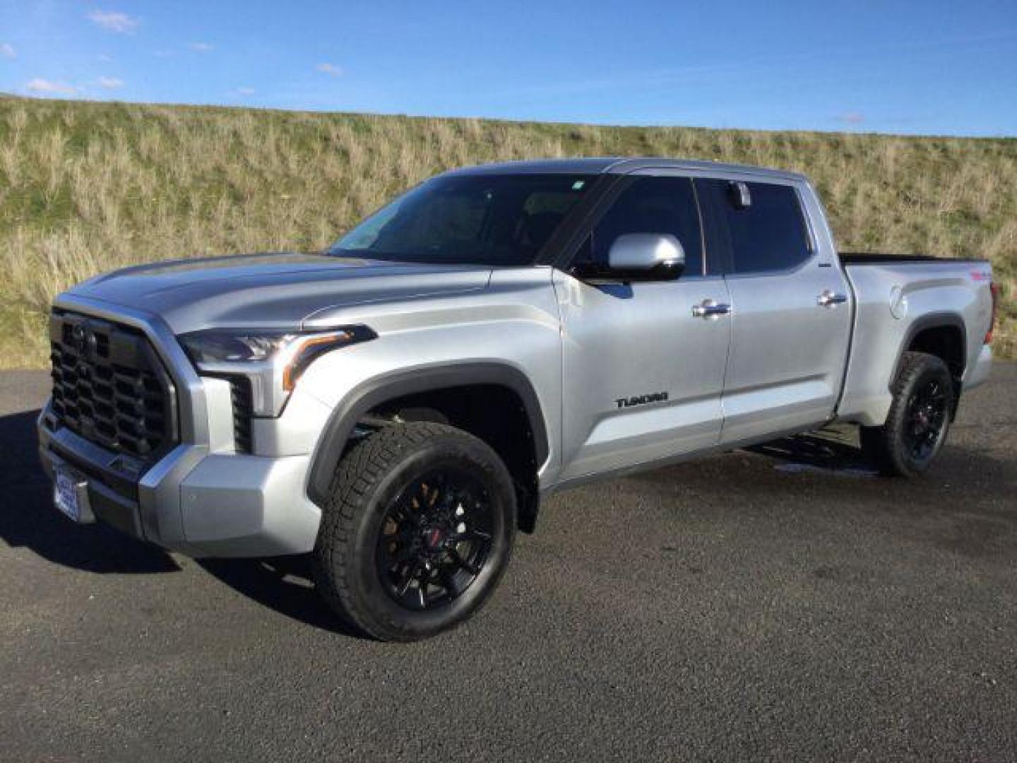 2022 Celestial Silver Metallic /Black Toyota Tundra Limited CrewMax 4WD Long Bed (5TFJA5EC8NX) with an 3.4L V6 DOHC 24V engine, 10-speed automatic transmission, located at 1801 Main Street, Lewiston, 83501, (208) 743-9371, 46.417065, -117.004799 - Photo#0