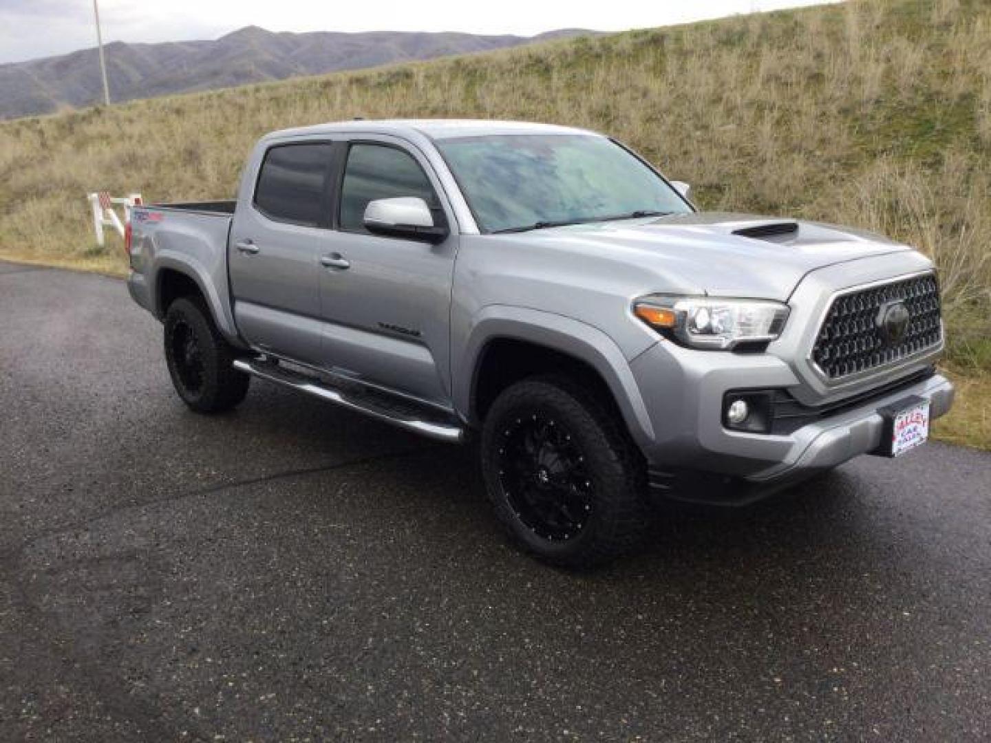 2018 Silver Sky Metallic /BLACK CLOTH Toyota Tacoma TRD Sport Double Cab V6 6AT (3TMCZ5AN1JM) with an 3.5L V6 DOHC 24V engine, 6-Speed Automatic transmission, located at 1801 Main Street, Lewiston, 83501, (208) 743-9371, 46.417065, -117.004799 - Photo#15