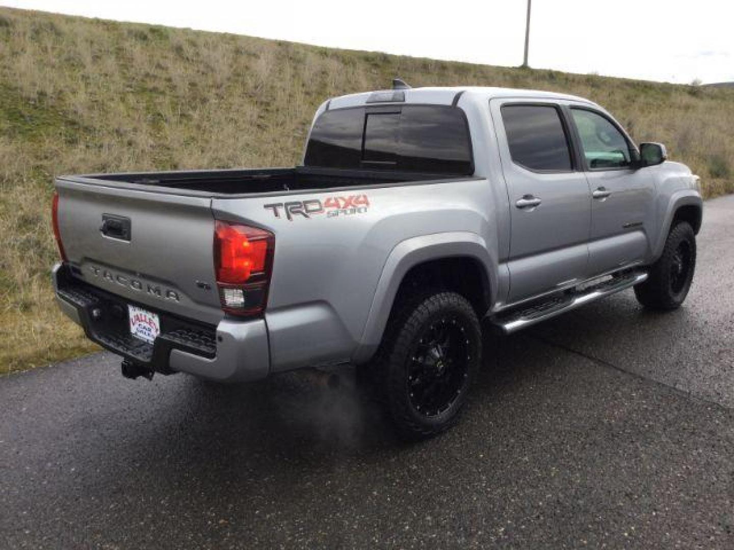 2018 Silver Sky Metallic /BLACK CLOTH Toyota Tacoma TRD Sport Double Cab V6 6AT (3TMCZ5AN1JM) with an 3.5L V6 DOHC 24V engine, 6-Speed Automatic transmission, located at 1801 Main Street, Lewiston, 83501, (208) 743-9371, 46.417065, -117.004799 - Photo#17