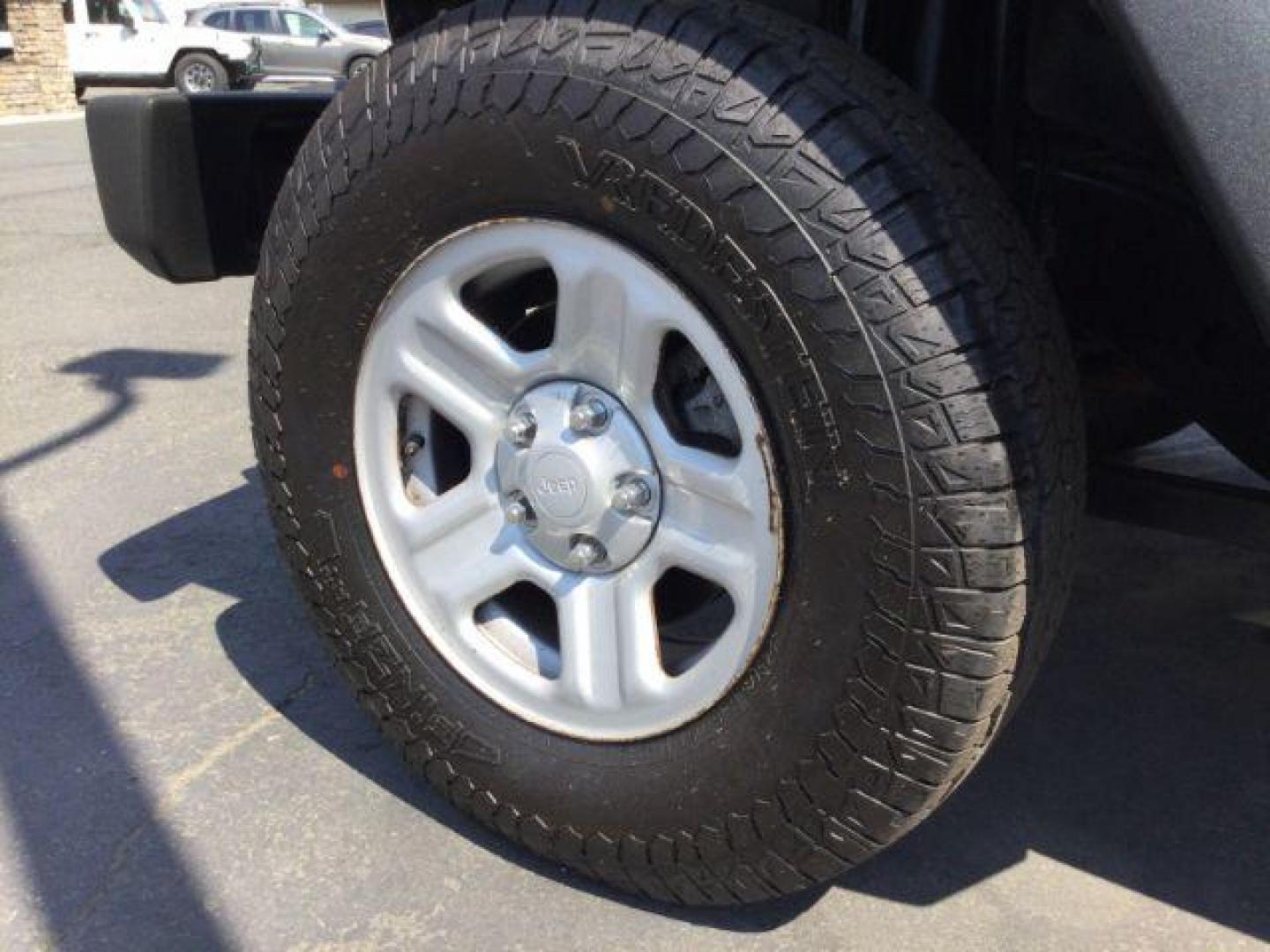 2008 Bright Silver Metallic with Black Hard Top /Dark Slate Gray/Medium Slate Gray Vinyl Interior Jeep Wrangler X (1J4FA24188L) with an 3.8L V6 OHV 12V engine, 6-Speed Manual transmission, located at 1801 Main Street, Lewiston, 83501, (208) 743-9371, 46.417065, -117.004799 - Photo#13