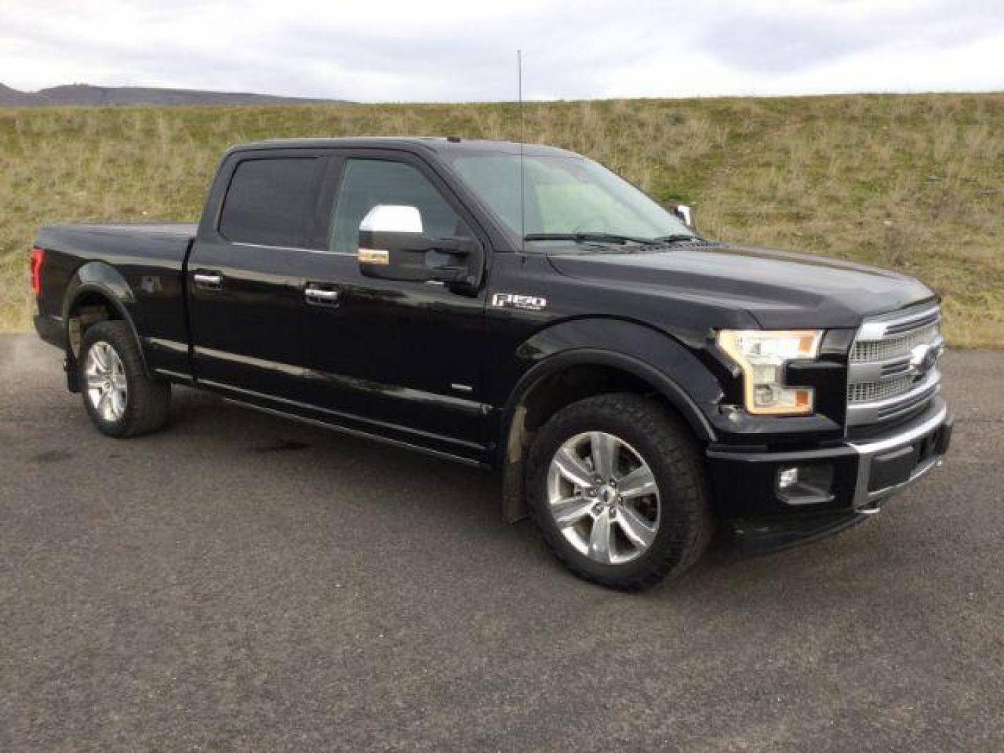 2017 Shadow Black /Black, premium leather Ford F-150 Platinum SuperCrew 6.5-ft. Bed 4WD (1FTFW1EG7HF) with an 3.5 V6 engine, 6-Speed Automatic transmission, located at 1801 Main Street, Lewiston, 83501, (208) 743-9371, 46.417065, -117.004799 - Photo#13