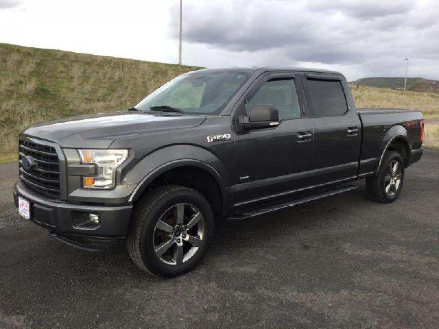 2016 Magnetic Metallic /Black, premium cloth Ford F-150 XLT SuperCrew 6.5-ft. Bed 4WD (1FTFW1EG3GF) with an 3.5 V6 engine, 6-Speed Automatic transmission, located at 1801 Main Street, Lewiston, 83501, (208) 743-9371, 46.417065, -117.004799 - Photo#0