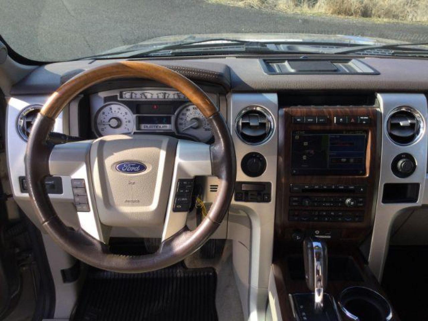 2009 Sterling Gray Metallic /Medium Stone Leather Interior Ford F-150 Platinum crew cab 4x4 (1FTPW14VX9F) with an 5.4L V8 SOHC 24V FFV engine, 4-Speed Automatic transmission, located at 1801 Main Street, Lewiston, 83501, (208) 743-9371, 46.417065, -117.004799 - Photo#9