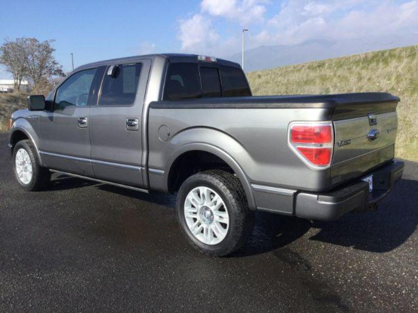 2009 Sterling Gray Metallic /Medium Stone Leather Interior Ford F-150 Platinum crew cab 4x4 (1FTPW14VX9F) with an 5.4L V8 SOHC 24V FFV engine, 4-Speed Automatic transmission, located at 1801 Main Street, Lewiston, 83501, (208) 743-9371, 46.417065, -117.004799 - Photo#2