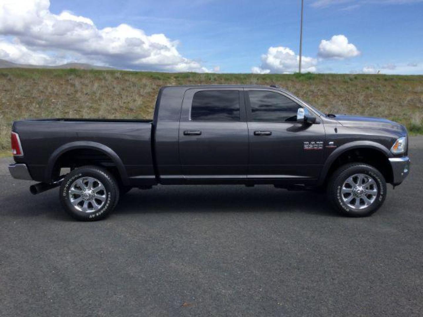 2017 Granite Crystal Metallic Clear Coat /Black, leather RAM 2500 Laramie Mega Cab 4WD (3C6UR5NL1HG) with an 6.7L L6 OHV 24V TURBO DIESEL engine, 6-Speed Automatic transmission, located at 1801 Main Street, Lewiston, 83501, (208) 743-9371, 46.417065, -117.004799 - Photo#12