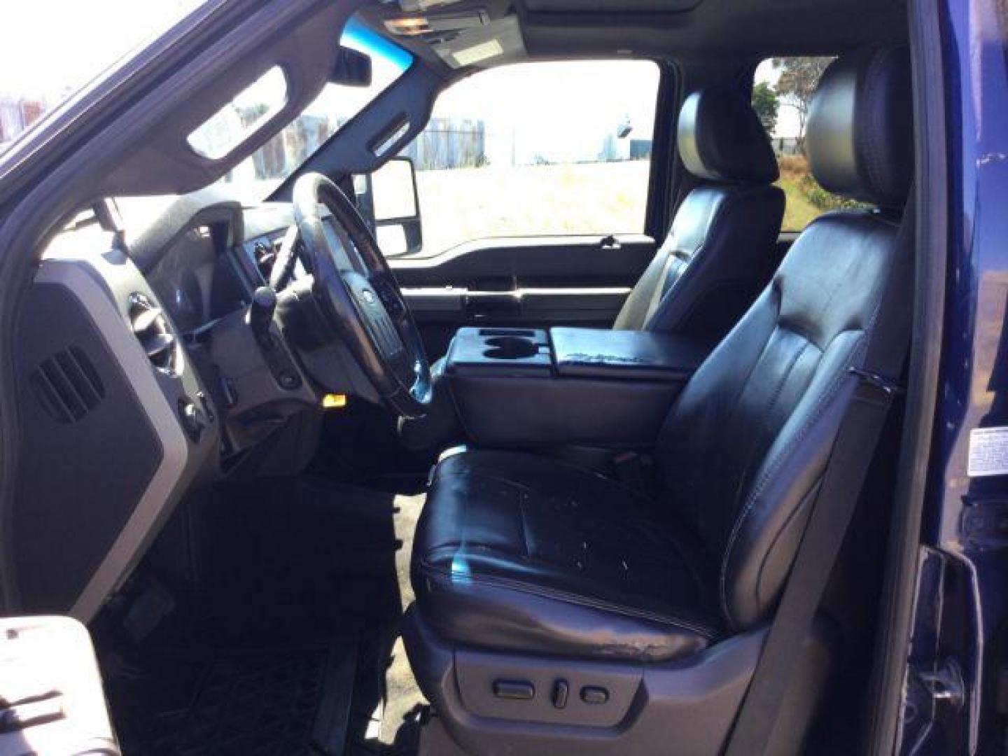 2011 Dark Blue Pearl /Black Leather Interior Ford F-350 SD Lariat Crew Cab Long Bed 4WD (1FT8W3BT8BE) with an 6.7L V8 OHV 16V DIESEL engine, 6-Speed Automatic transmission, located at 1801 Main Street, Lewiston, 83501, (208) 743-9371, 46.417065, -117.004799 - Photo#11