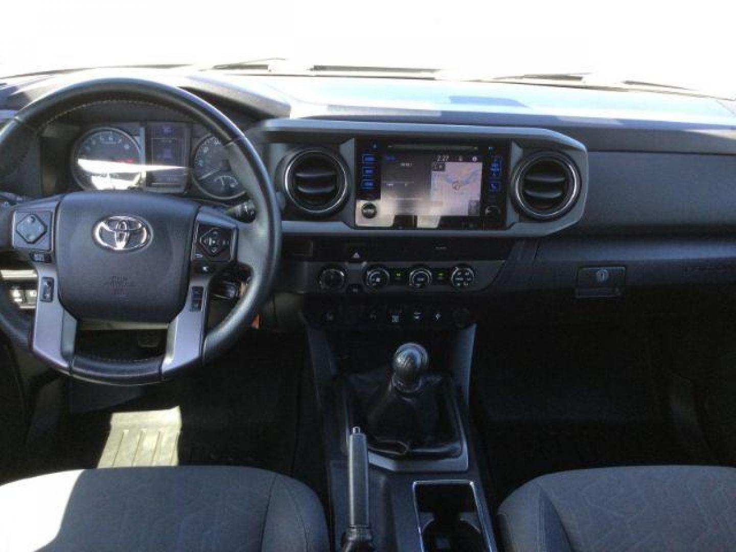 2019 Magnetic Gray Metallic /Black w/Caramel Accent Stitching, cloth Toyota Tacoma SR5 Double Cab Long Bed V6 6AT 4WD (5TFCZ5AN2KX) with an 3.5L V6 DOHC 24V engine, 6-Speed Manual Transmission transmission, located at 1801 Main Street, Lewiston, 83501, (208) 743-9371, 46.417065, -117.004799 - Photo#11