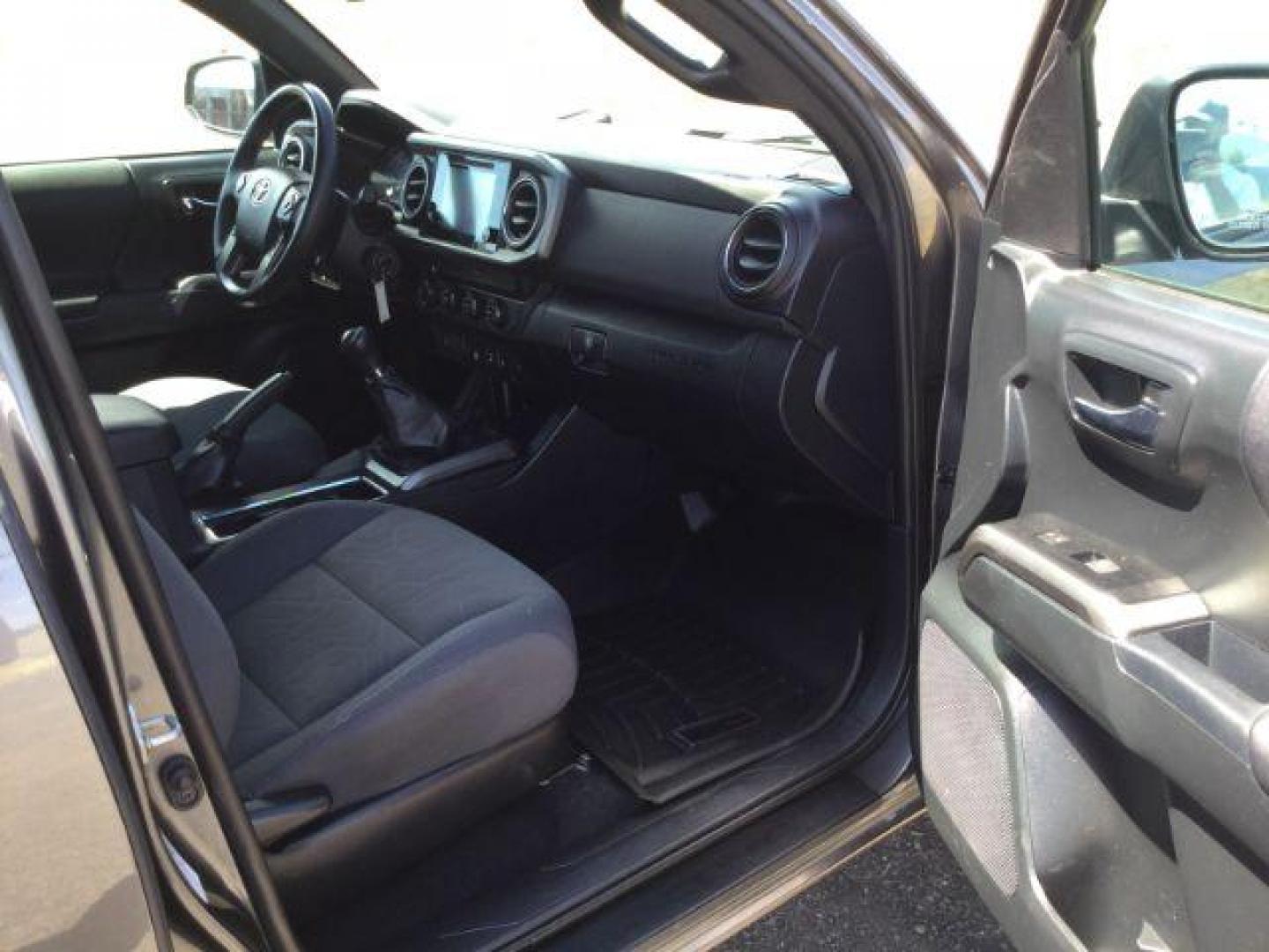 2019 Magnetic Gray Metallic /Black w/Caramel Accent Stitching, cloth Toyota Tacoma SR5 Double Cab Long Bed V6 6AT 4WD (5TFCZ5AN2KX) with an 3.5L V6 DOHC 24V engine, 6-Speed Manual Transmission transmission, located at 1801 Main Street, Lewiston, 83501, (208) 743-9371, 46.417065, -117.004799 - Photo#20