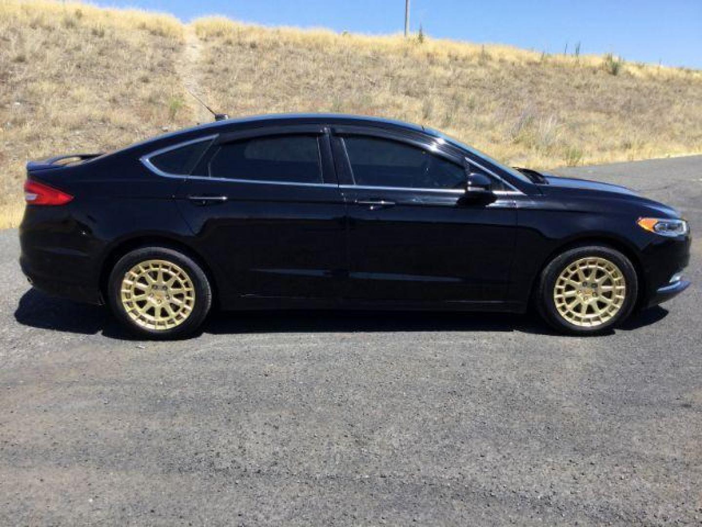 2017 Shadow Black /Ebony, premium leather Ford Fusion Titanium AWD (3FA6P0D94HR) with an 2.0L L4 DOHC 16V engine, 6-Speed Automatic transmission, located at 1801 Main Street, Lewiston, 83501, (208) 743-9371, 46.417065, -117.004799 - Photo#17