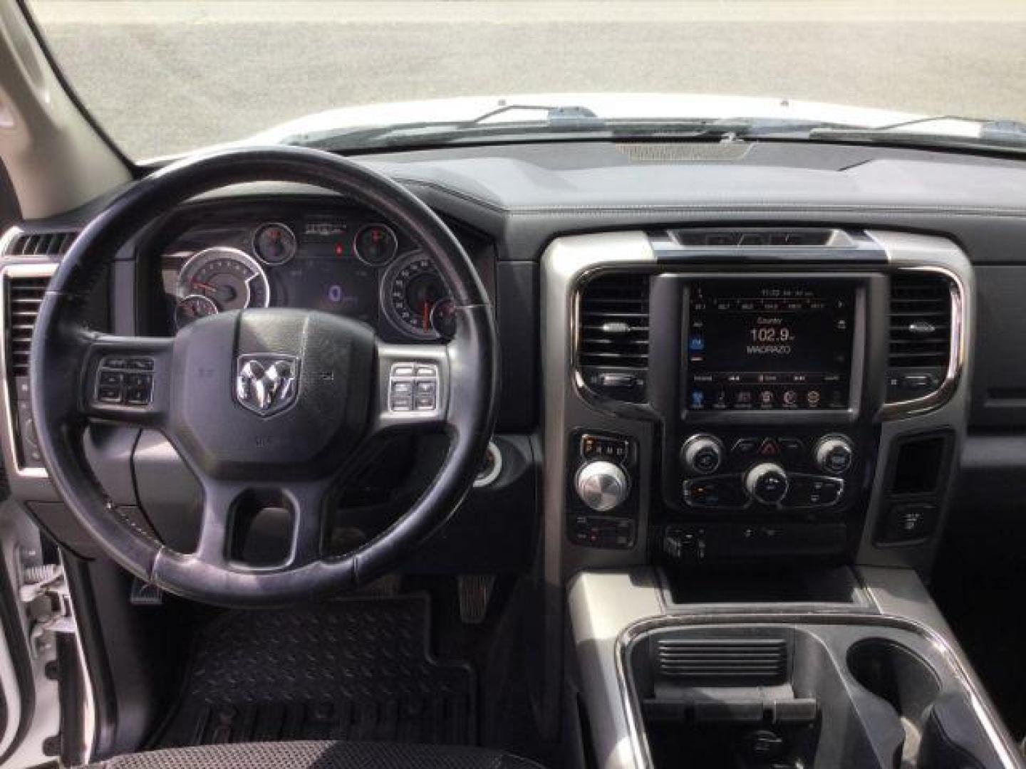 2016 Bright White Clear Coat /Black, leather RAM 1500 Sport Crew Cab SWB 4WD (1C6RR7MT2GS) with an 5.7L V8 OHV 16V engine, 8-Speed Automatic transmission, located at 1801 Main Street, Lewiston, 83501, (208) 743-9371, 46.417065, -117.004799 - Photo#6