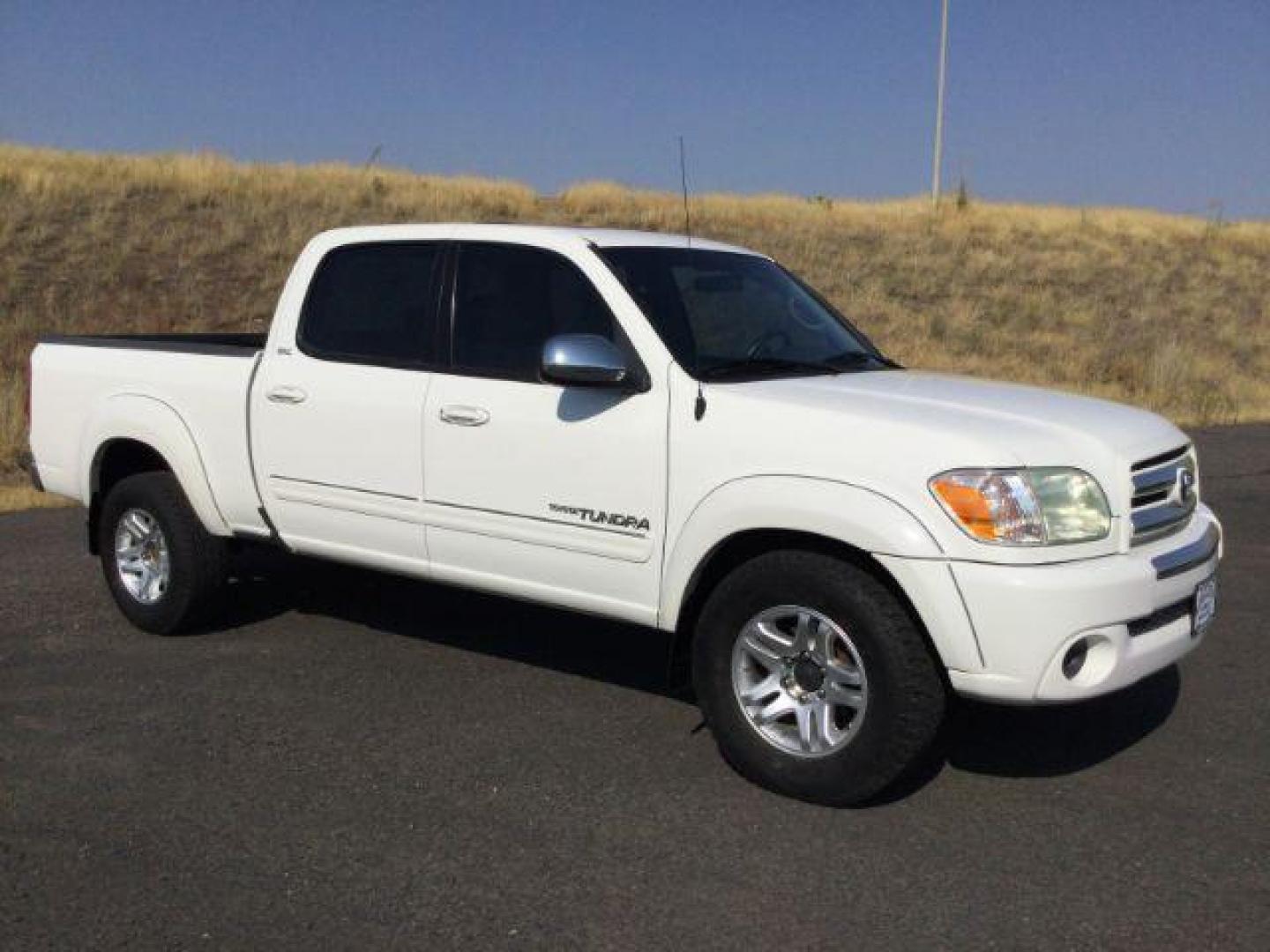 2005 Natural White /Dark Gray Cloth Interior Toyota Tundra SR5 Double Cab 4WD (5TBDT44115S) with an 4.7L V8 DOHC 32V engine, 5-Speed Automatic transmission, located at 1801 Main Street, Lewiston, 83501, (208) 743-9371, 46.417065, -117.004799 - Photo#9