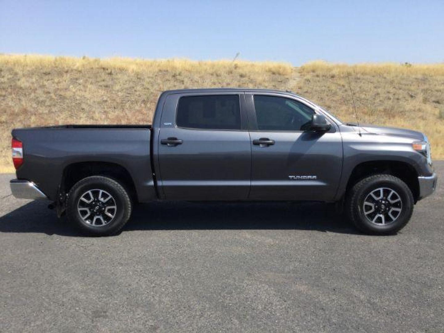 2019 Magnetic Gray Metallic /Graphite, cloth Toyota Tundra SR5 4.6L V8 CrewMax 4WD (5TFDM5F12KX) with an 4.6L V8 DOHC 32V engine, 6-Speed Automatic transmission, located at 1801 Main Street, Lewiston, 83501, (208) 743-9371, 46.417065, -117.004799 - Photo#13