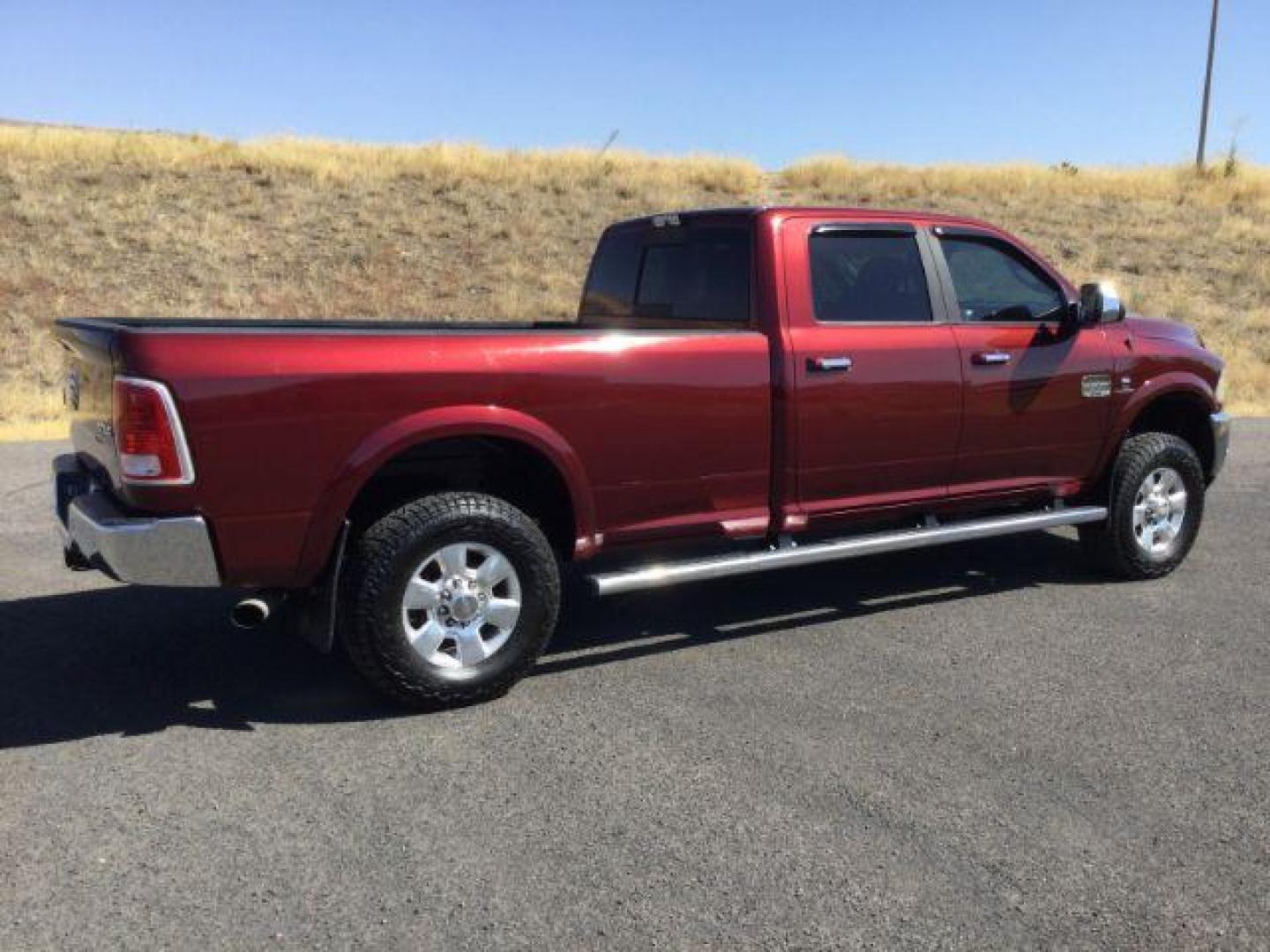 2016 Delmonico Red Pearl Coat /Canyon Brown/Light Frost Beige, premium leather RAM 3500 Longhorn Crew Cab LWB 4WD (3C63R3KLXGG) with an 6.7L L6 OHV 24V TURBO DIESEL engine, 6-Speed Automatic transmission, located at 1801 Main Street, Lewiston, 83501, (208) 743-9371, 46.417065, -117.004799 - Photo#13