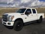 2014 White Platinum Met TC /Black Ford F-350 SD Lariat Crew Cab 4WD (1FT8W3BT9EE) with an 6.7L V8 OHV 16V DIESEL engine, 6-Speed Automatic transmission, located at 1801 Main Street, Lewiston, 83501, (208) 743-9371, 46.417065, -117.004799 - Photo#0