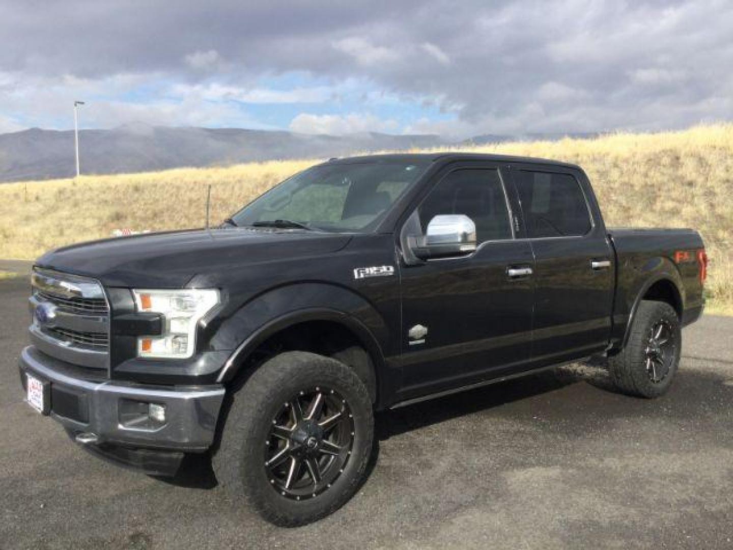 2015 Tuxedo Black Metallic /King Ranch Brown Leather Seats Ford F-150 King-Ranch SuperCrew 5.5-ft. Bed 4WD (1FTEW1EG2FF) with an 3.5L V6 TURBO engine, 6-Speed Automatic transmission, located at 1801 Main Street, Lewiston, 83501, (208) 743-9371, 46.417065, -117.004799 - Photo#0