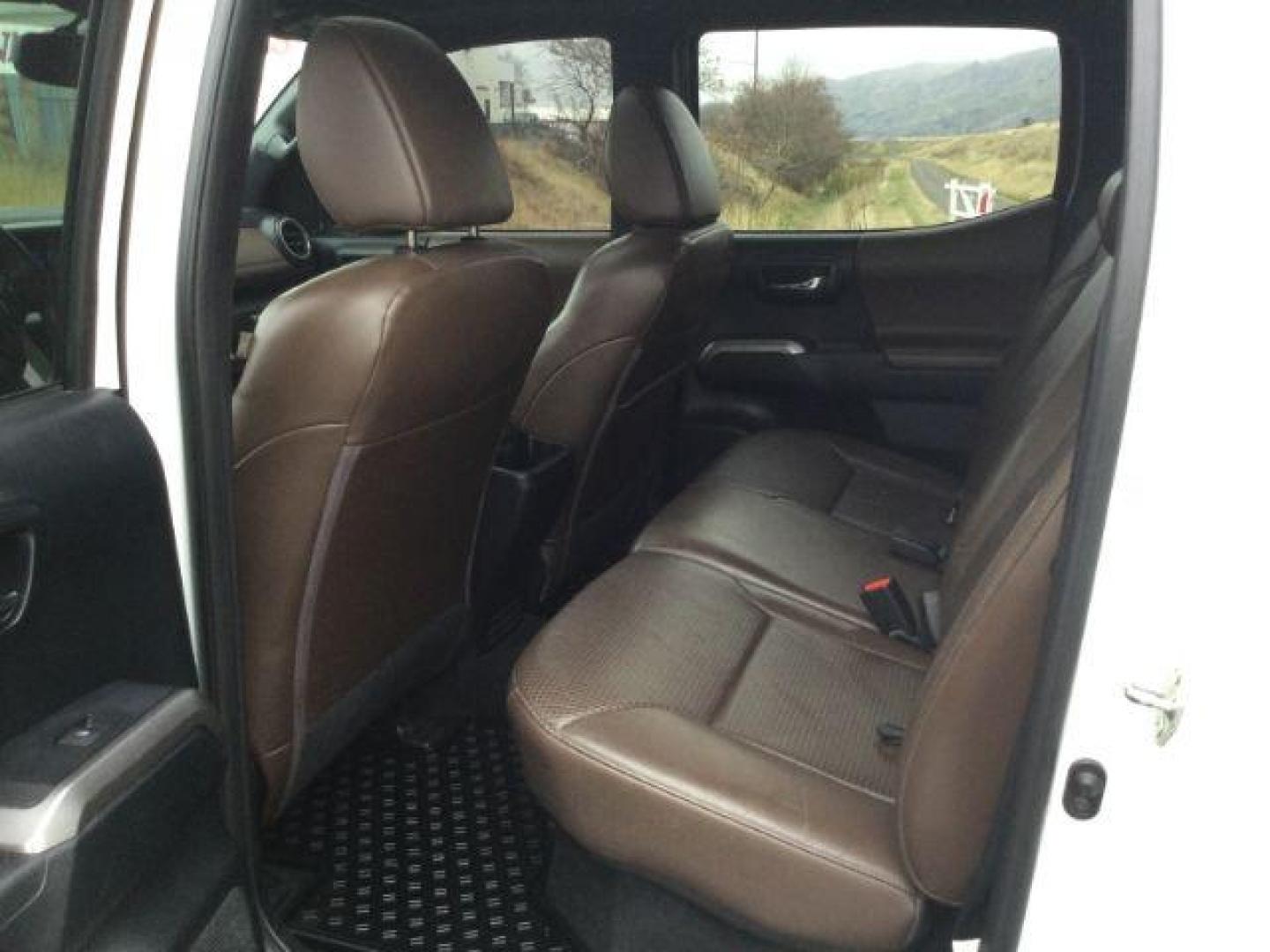 2016 Super White /Hickory, leather Toyota Tacoma Limited Double Cab Super Long Bed V6 5AT 4WD (5TFHZ5BN2GX) with an 3.5L V6 DOHC 24V engine, 6-Speed Automatic transmission, located at 1801 Main Street, Lewiston, 83501, (208) 743-9371, 46.417065, -117.004799 - Photo#6