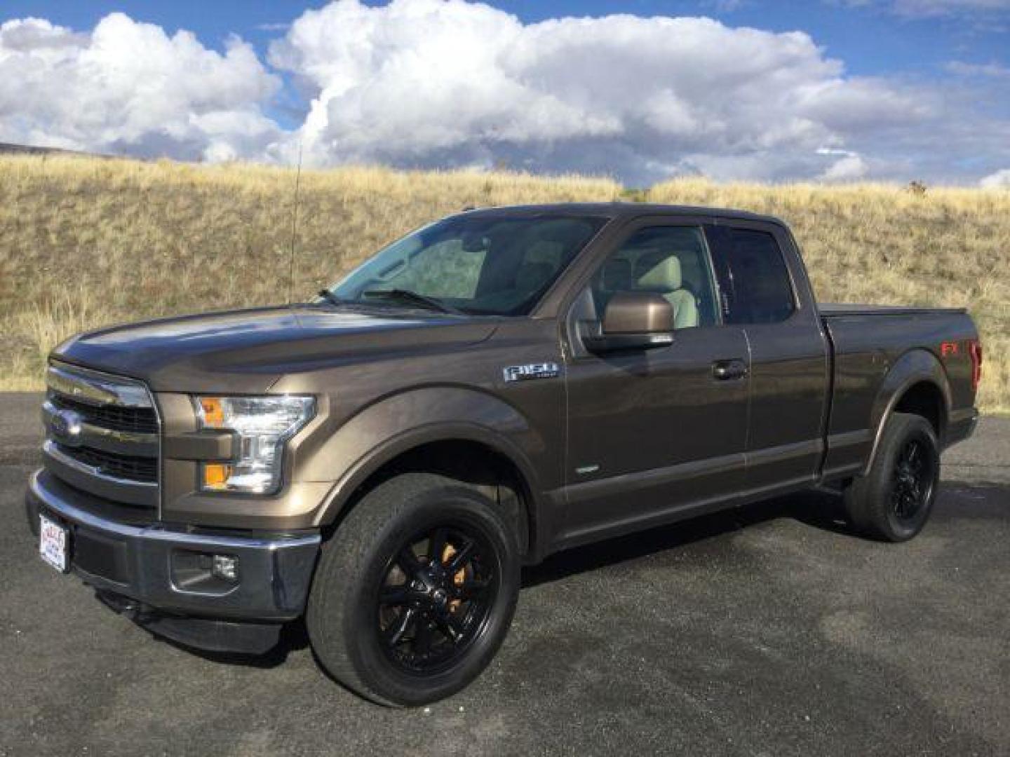 2016 Caribou Metallic /Medium Light Camel, leather Ford F-150 Lariat SuperCab 6.5-ft. 4WD (1FTEX1EP2GF) with an 2.7L V6 DOHC 24V engine, 6-Speed Automatic transmission, located at 1801 Main Street, Lewiston, 83501, (208) 743-9371, 46.417065, -117.004799 - Photo#0