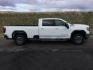 2022 Summit White /Jet Black GMC Sierra 3500HD SLE Crew Cab Long Box 4WD (1GT49TEY1NF) with an 6.6L V8 OHV 16V TURBO DIESEL engine, 6-Speed Automatic transmission, located at 1801 Main Street, Lewiston, 83501, (208) 743-9371, 46.417065, -117.004799 - Photo#16