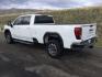 2022 Summit White /Jet Black GMC Sierra 3500HD SLE Crew Cab Long Box 4WD (1GT49TEY1NF) with an 6.6L V8 OHV 16V TURBO DIESEL engine, 6-Speed Automatic transmission, located at 1801 Main Street, Lewiston, 83501, (208) 743-9371, 46.417065, -117.004799 - Photo#2