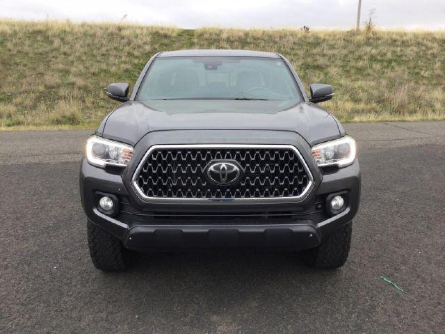 2018 Magnetic Gray Metallic /DARK GRAY CLOTH Toyota Tacoma TRD OFF ROAD DOUBLE CAB 4WD (5TFCZ5ANXJX) with an 3.5L V6 DOHC 24V engine, 6-Speed Automatic transmission, located at 1801 Main Street, Lewiston, 83501, (208) 743-9371, 46.417065, -117.004799 - Photo#13