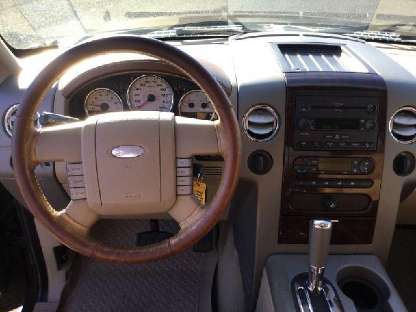 2007 Dark Stone Metallic/Pueblo Gold Metallic /Tan/Castano Brown Leather Interior Ford F-150 Lariat SuperCrew 4WD (1FTPW14V57K) with an 5.4L V8 SOHC 24V FFV engine, 4-Speed Automatic transmission, located at 1801 Main Street, Lewiston, 83501, (208) 743-9371, 46.417065, -117.004799 - Photo#11