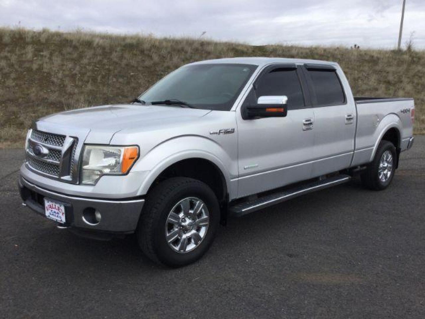 2012 Ingot Silver Metallic /Black Leather Ford F-150 Lariat SuperCrew 6.5ft bed 4WD (1FTFW1ET9CF) with an 3.5L V6 DOHC 24V engine, 6-Speed Automatic transmission, located at 1801 Main Street, Lewiston, 83501, (208) 743-9371, 46.417065, -117.004799 - Photo#0