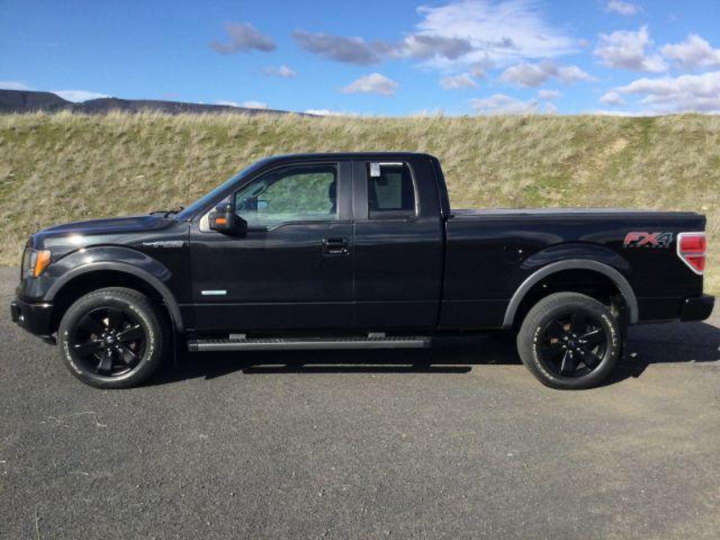 2012 Tuxedo Black Metallic /Black Cloth Ford F-150 FX4 Supercab 4WD (1FTFX1ET5CF) with an 5L V-8 DOHC engine, 6-SPEED AUTOMATIC transmission, located at 1801 Main Street, Lewiston, 83501, (208) 743-9371, 46.417065, -117.004799 - Photo#1