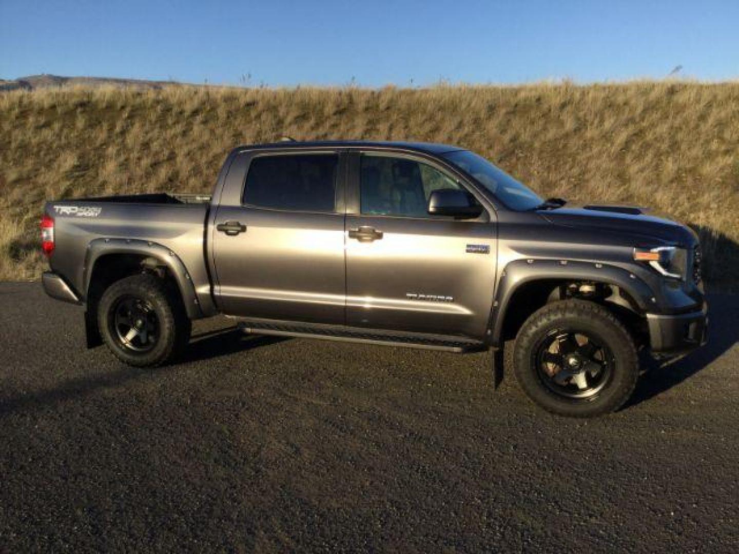 2021 Magnetic Gray Metallic /BLACK LEATHER TOYOTA TUNDRA Crew Max TRD Sport 4x4 (5TFDY5F13MX) with an 5.7 V8 engine, 6-Speed Automatic transmission, located at 1801 Main Street, Lewiston, 83501, (208) 743-9371, 46.417065, -117.004799 - Photo#14