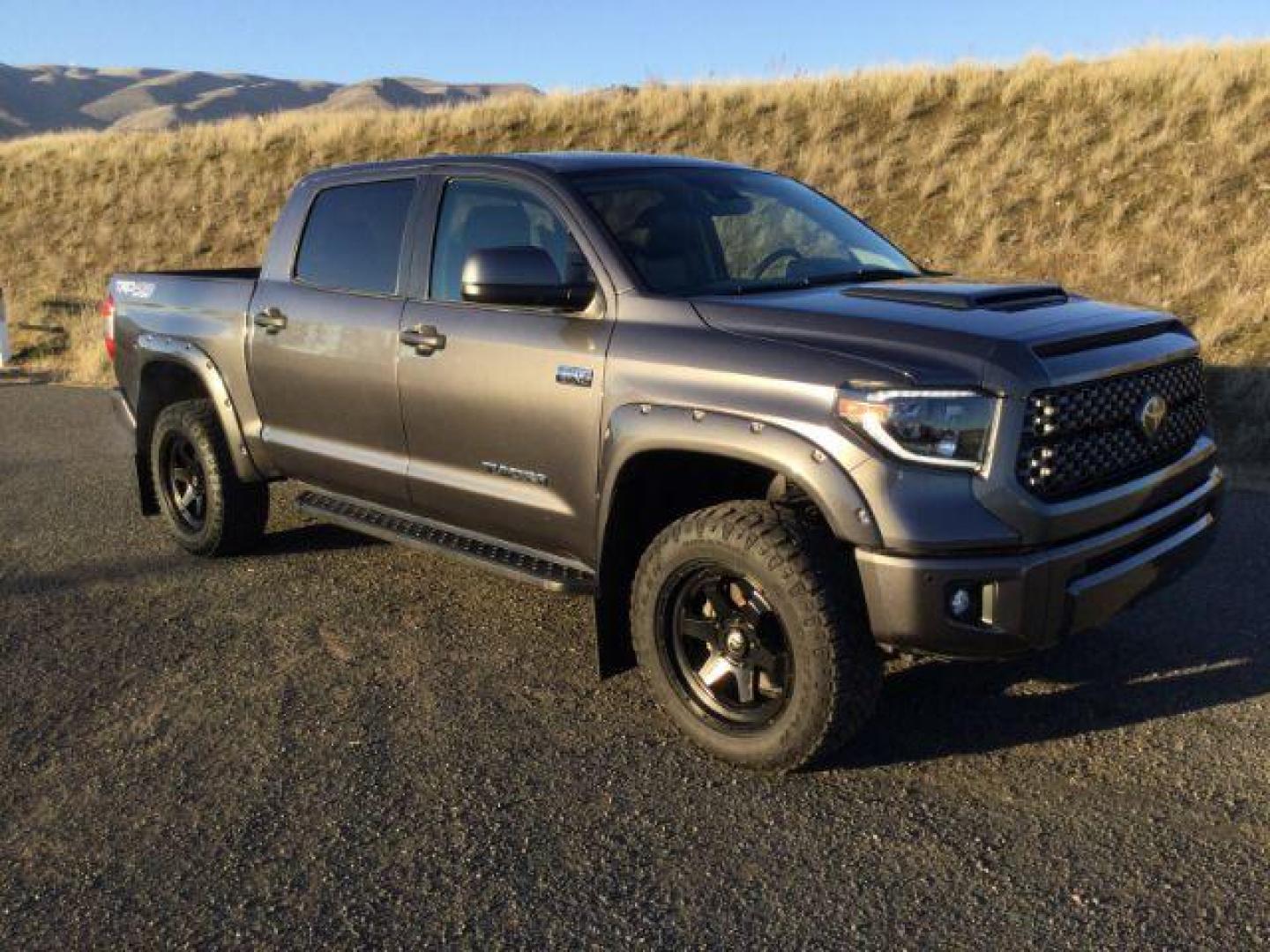 2021 Magnetic Gray Metallic /BLACK LEATHER TOYOTA TUNDRA Crew Max TRD Sport 4x4 (5TFDY5F13MX) with an 5.7 V8 engine, 6-Speed Automatic transmission, located at 1801 Main Street, Lewiston, 83501, (208) 743-9371, 46.417065, -117.004799 - Photo#15