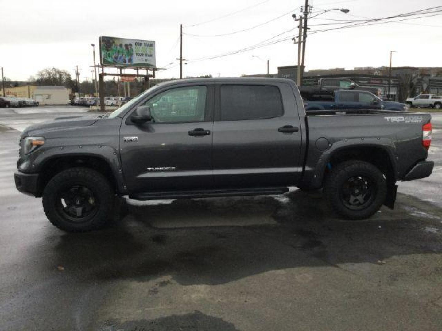 2021 Magnetic Gray Metallic /BLACK LEATHER TOYOTA TUNDRA Crew Max TRD Sport 4x4 (5TFDY5F13MX) with an 5.7 V8 engine, 6-Speed Automatic transmission, located at 1801 Main Street, Lewiston, 83501, (208) 743-9371, 46.417065, -117.004799 - Photo#29